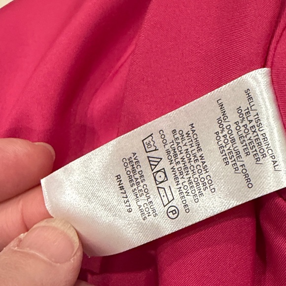 Ann Taylor Pink Polka Dot A-Line Skirt - Picture 6 of 6